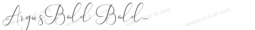 ArgusBold Bold字体转换